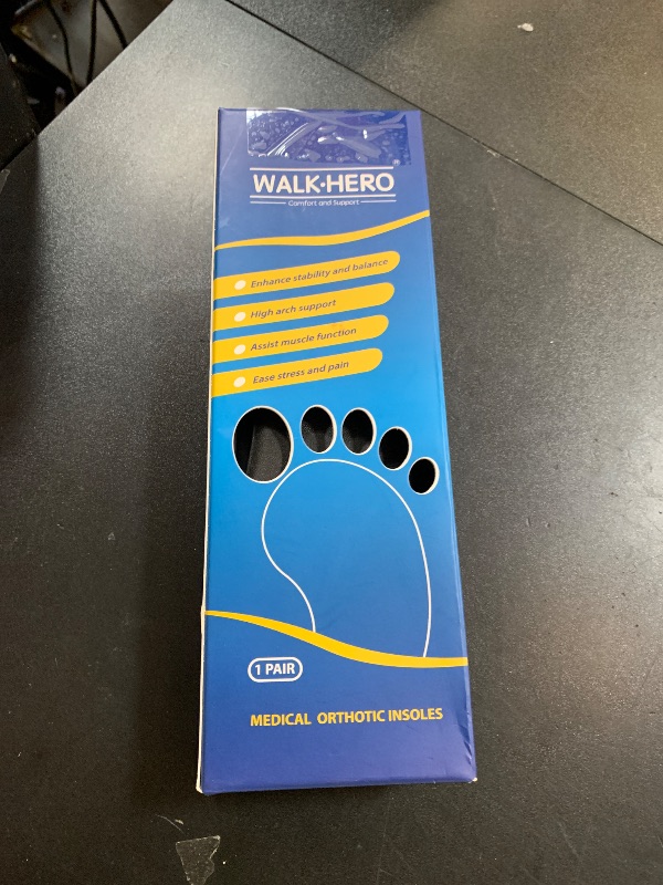 Photo 1 of Inserts Relieve Plantar Fasciitis - Flat Feet Insoles Arch Supports, Orthotic Insoles for Foot Pain Arch Pain Reduce Muscle Fatigue Absorb Shock (Mens 5-5 1/2 | Womens 7-7 1/2)