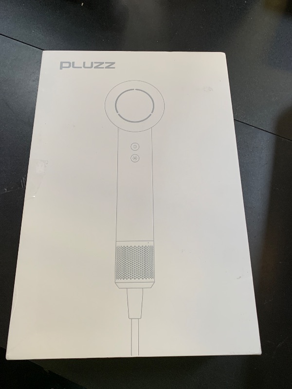 Photo 1 of Hair Dryer with Comb & Diffuser Attachment for Curly Hair, PLUZZ 200M Negative Ionic Blow Dryer Brush, High-Speed Brushless Motor Hairdryer Fast, Portable Travel Hair Dryers Quiet, Women/Men/Kids