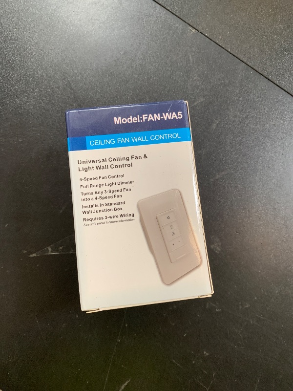 Photo 1 of Onisamt Ceiling Fan Remote Control and Dimmer Wall Switch, 2 in 1 Light and Ceiling Fan Combination Light Switch, Compatible with Hampton Bay Harbor Breeze Hunter