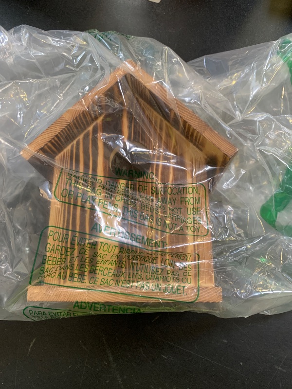 Photo 1 of Window Bird Houses for Outside with 2 Powerful Hooks, Clear Window Bird House for Viewing Inside, Hanging Wooden Birdhouses to Paint for Outdoors, Bird Nesting Box for Bluebird Finch Chickadee