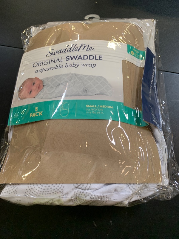 Photo 1 of SwaddleMe Original Swaddle – Size Small, 0-3 Months, 5-Pack (Grays for Days )