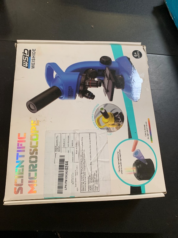 Photo 1 of Kids Microscope,40-1600x Microscope Kit for Kids Beginners Children,STEM Kit,Prepared Slides,LED Light and Configured Various Operating Tools- Science Experiment Toy for Kids Ages 6-12
