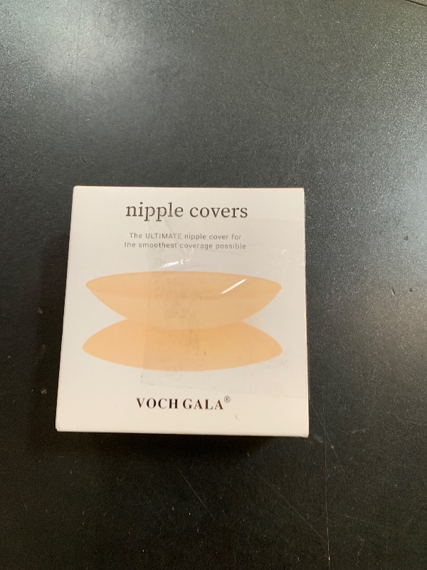 Photo 1 of VOCH GALA Nipple Covers 2 Pairs-Seamless and Sheer Adhesive Silicone Nipple Pasties for Women Reusable, Sticky Breast Petals Caramel