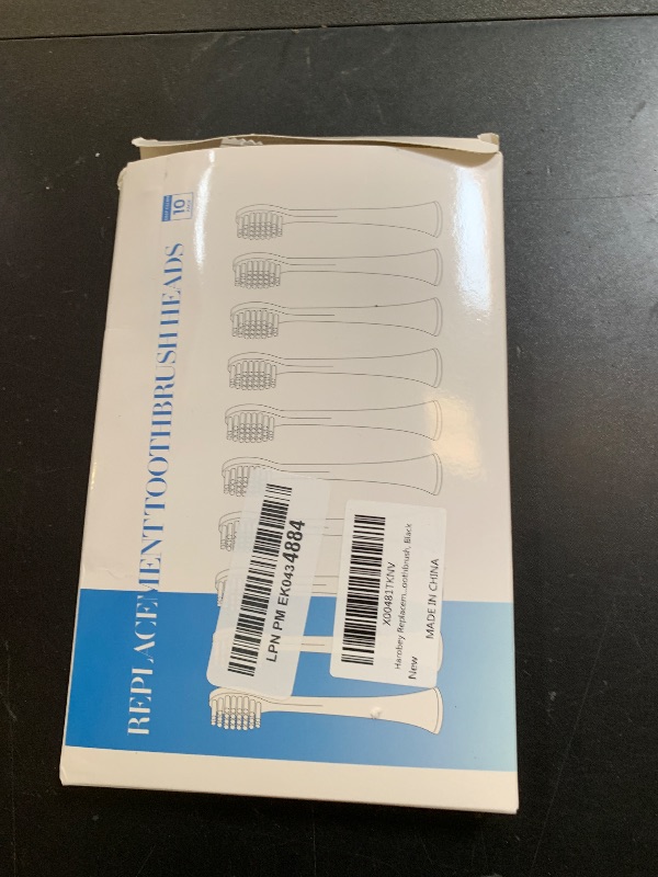 Photo 1 of Harobey Replacement Toothbrush Heads 10 Pack Compatible with AquaSonic Black Series, Vibe Series Electric Toothbrush, Black