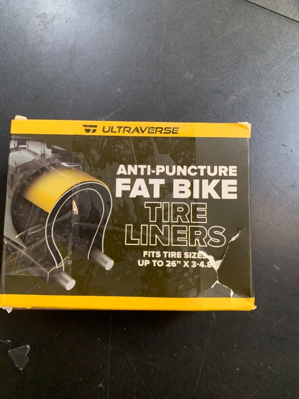 Photo 1 of Ultraverse Fat Tire Liners Tube Protection Against Flats, 20, 24 and 26 inch x 4.0 tire Size, Durable Extruded Plastic Shield for Puncture Free Bike Rides – 2 Pack