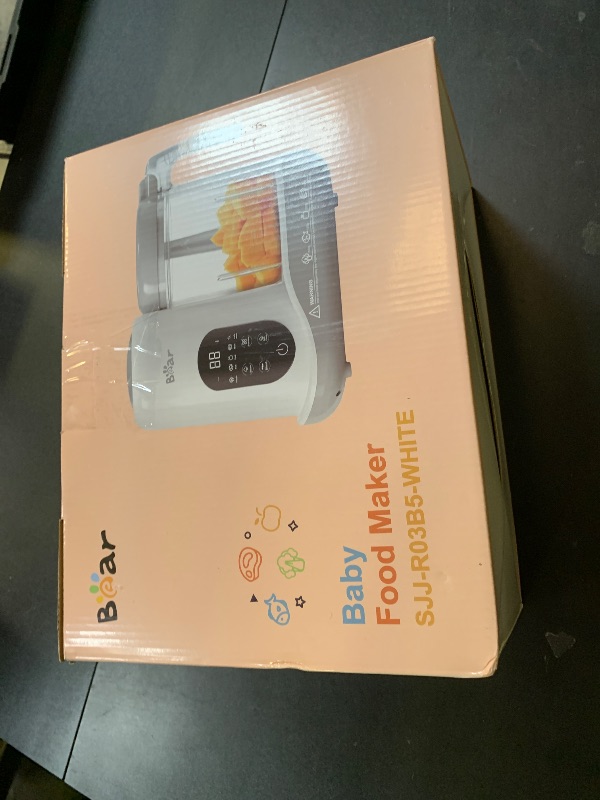 Photo 1 of BEAR 2024 Baby Food Maker | One Step Baby Food Processor Steamer Puree Blender | Auto Cooking & Grinding | Baby Food Puree Maker with Self Cleans | Touch Screen Control, White