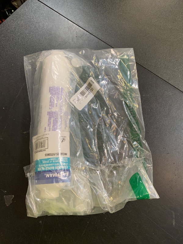 Photo 1 of EZ-Flo 10 Inch Line Water Filter, Brass 1/4 Inch MIP x 7/16 Inch Compression Adapters, 1500 Gallon Capacity, 60461N