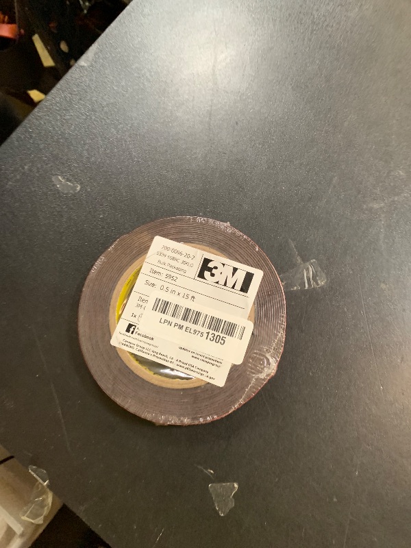 Photo 1 of 3M Scotch 5952 VHB Tape: 1/2 in. x 15 ft. (Black)