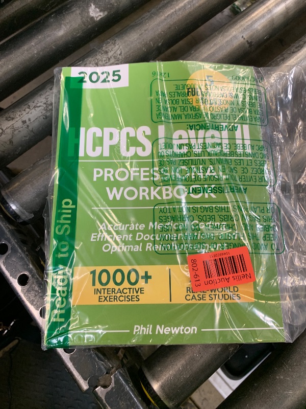 Photo 1 of HCPCS Level II Professional Workbook 2025: Over 1,000 Exercises, Real-World Case Studies, and 5 Full-Length Tests for Accurate Medical Coding, Efficient Documentation, and Optimal Reimbursement