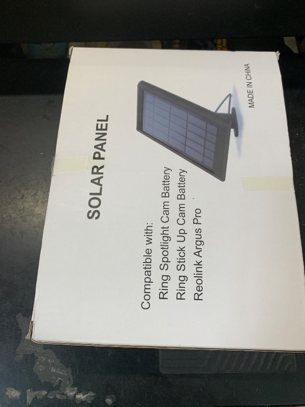 Photo 1 of Solar Panel, 5W Solar Panels for Ring Stick Up Cam/Ring Spotlight Cam Battery/Spotlight Cam Plus/Spotlight Cam Pro Outdoor Wireless Security Camera with 13FT Micro USB C Cable