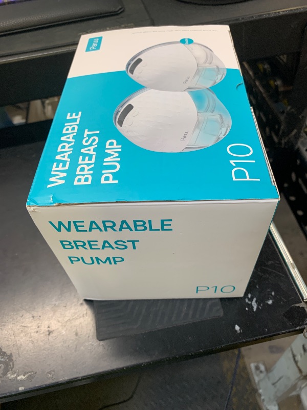 Photo 1 of Paruu P10 Hands Free Breast Pump Wearable, 338mmHg Strong Suction, Low Noise, 4 Modes & 9 Levels, Electric Breast Pump Portable, Smart Display, 19/21/24/28mm Insert/Flange, 2 Pack (White)