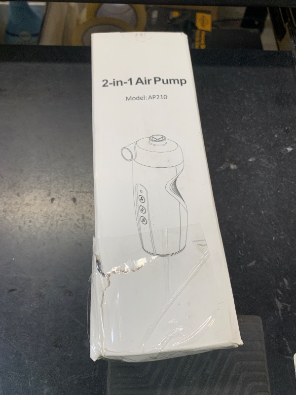 Photo 1 of Portable 20PSI Rechargeable Air Pump with 3000mAh Battery, Electric Air Pump for Inflatables for Inflatable Swimming Pools, Mattresses