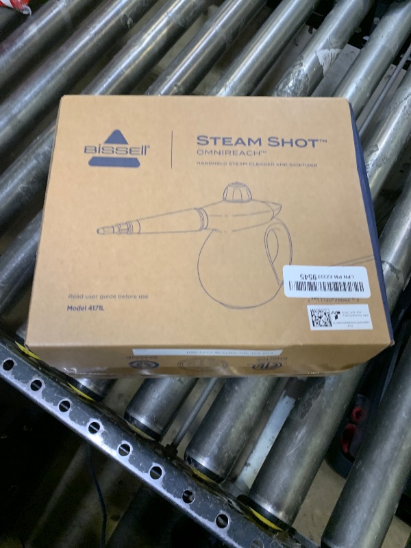 Photo 1 of BISSELL® Steam Shot™ OmniReach handheld portable steam cleaner for tile, grout, windows, bathrooms, kitchens, fabric steaming tool, includes 10 tools