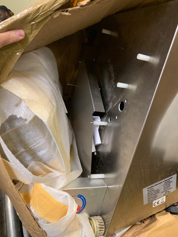 Photo 1 of Pizza Dough Roller Sheeter, Max 12" Automatic Commercial Dough Roller Sheeter, 370W Electric Pizza Dough Roller Stainless Steel, Suitable for Noodle Pizza Bread and Pasta Maker Equipment
