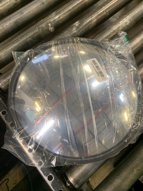Photo 1 of 12” Acrylic Indoor Convex Mirror With Plastic Back, Round Indoor Security Mirror for the Garage Blind Spot, Store Safety, Warehouse Side View, Wall Mirror for Personal or Office Use - Vision Metalizers,Black