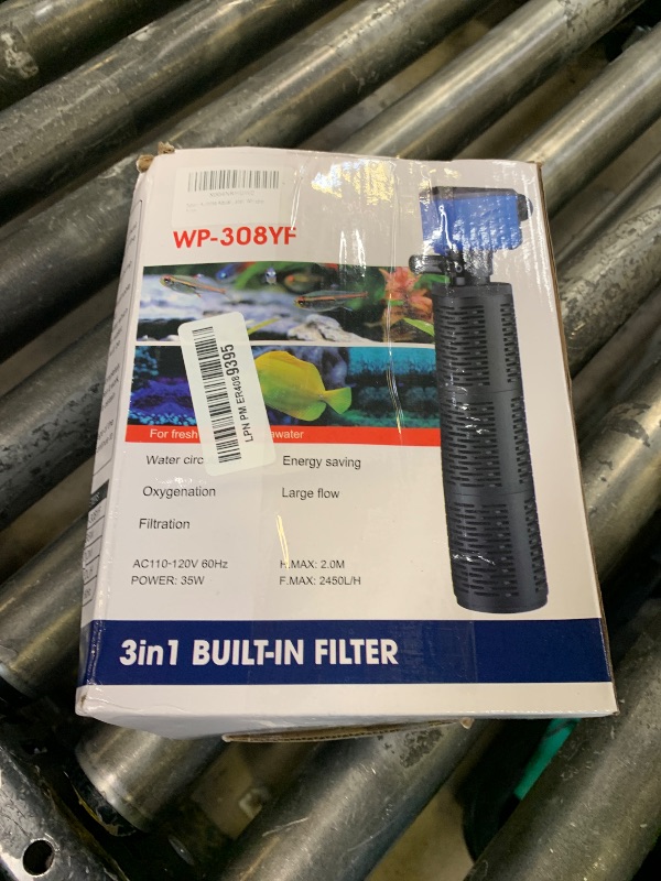 Photo 1 of Aulofee Aquarium Filter, 100-300 Gallon Fish Tank Filter, 660 GPH Internal Turtle Tank Filter for Large Tanks & Small Ponds, Submersible Whisper Filter,Saltwater & Freshwater