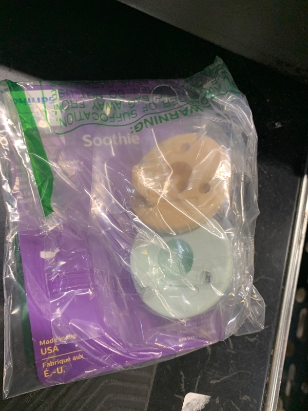 Photo 1 of Philips Avent Soothie Orthodontic Baby Pacifiers, 100% Silicone Pacifiers, One Piece, BPA-Free, for Babies 0-3 Months
