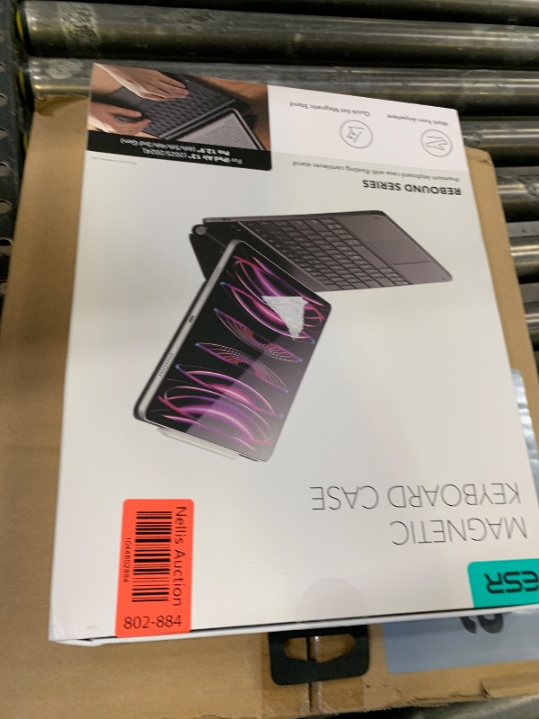 Photo 1 of ESR iPad Air 13 Inch Case Keyboard (M3/M2, 2025/2024) & iPad Pro 12.9 inch (3/4/5/6th Gen) Magic Keyboard, Easy-Set Floating Cantilever Stand, Precision Multi-Touch Trackpad, Rebound Series, Black