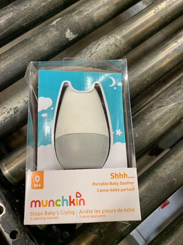 Photo 1 of Munchkin Shhh… Baby Sleep Soother White Noise Sound Machine and Night Light, Portable for Travel, Blue