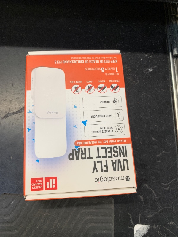 Photo 1 of Mosalogic Fruit Fly Traps for Indoors Gnat Trap for House Indoor-600 Sqft Protection Area UV Fly Insect Trapper for Fruit Flies?Gnat?Mosquito?and Other Flying Insect Plug in Bug Killer White