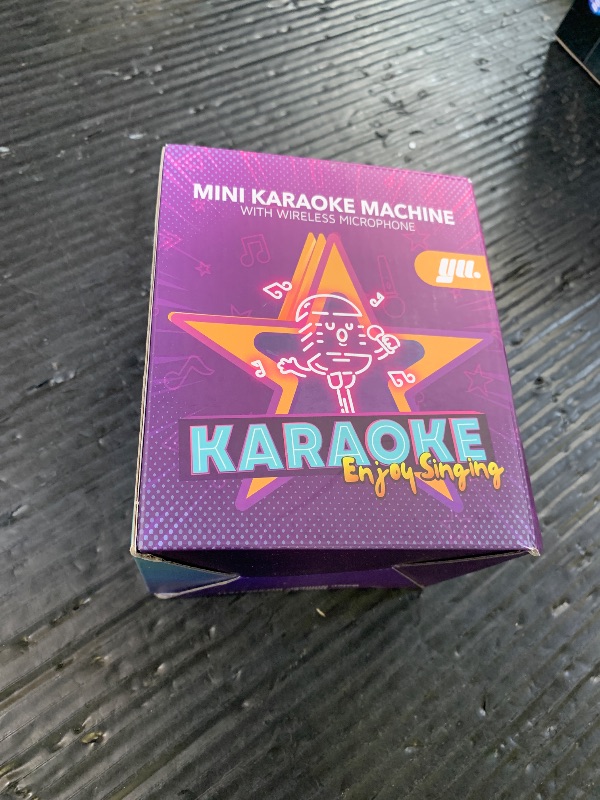 Photo 1 of YLL Mini Karaoke Machine with 2 Wireless Microphones, TOP Kids Gifts for Girls Ages 3, 4, 5, 6, 7, 8, 9,10,11,12 +Year Old, 4-12 Years Old Birthday Toy Gift for Girls Boys Party (Purple)
