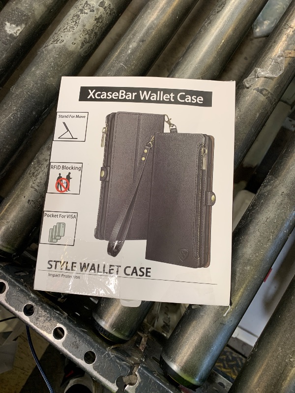 Photo 1 of XcaseBar for iPhone 7Plus/8 Plus 5.5" Wallet case with Zipper Credit Card Holder?RFID Blocking?, Flip Folio Book PU Leather Phone case Shockproof Cover Women Men for Apple 7 Plus case Blue