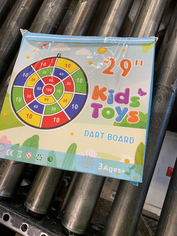 Photo 1 of 29" Large Dart Board for Kids, BooTaa Kids Dart Board with 12 Sticky Balls, Boys Toys, Indoor/Sport Outdoor Fun Party Play Game Toys, Birthday Gifts for 3 4 5 6 7 8 9 10 11 12 Year Old Boys Girls
