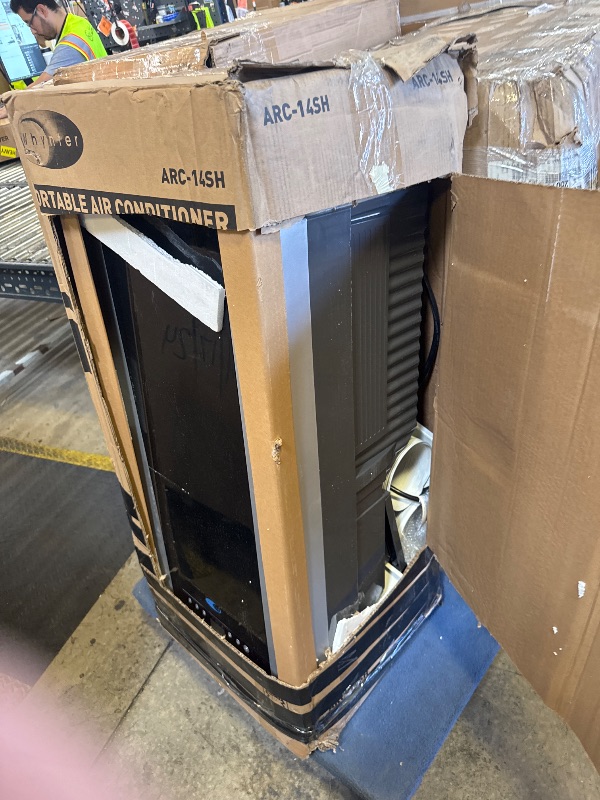 Photo 1 of Whynter Portable Air Conditioner 14,000 BTU & Heater with Dual Hose Dehumidifier & Cooling Fan for 500 Sq Ft Rooms, Includes AC Unit Window Kit, ARC-14SH (9,200 SACC)