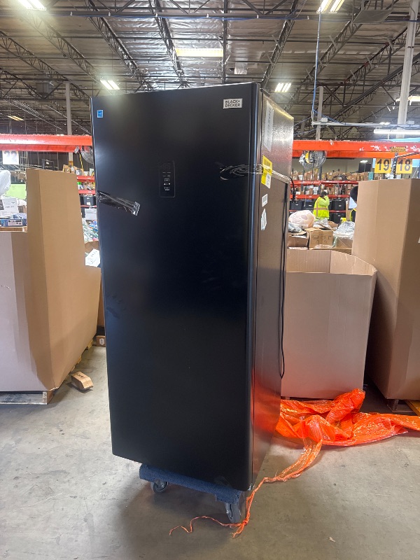 Photo 1 of BLACK+DECKER 14 Cu. Ft. Convertible Freezer Refrigerator, Upright Freezer with Glass Shelves, ENERGY STAR rated, Frost Free