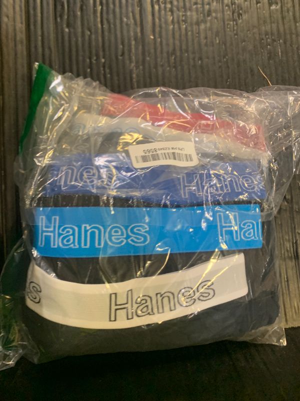 Photo 1 of Hanes Men's Boxer Cotton Stretch Moisture-Wicking Multi-pack Underwear Brief, Black - 6 Pack, X-Large