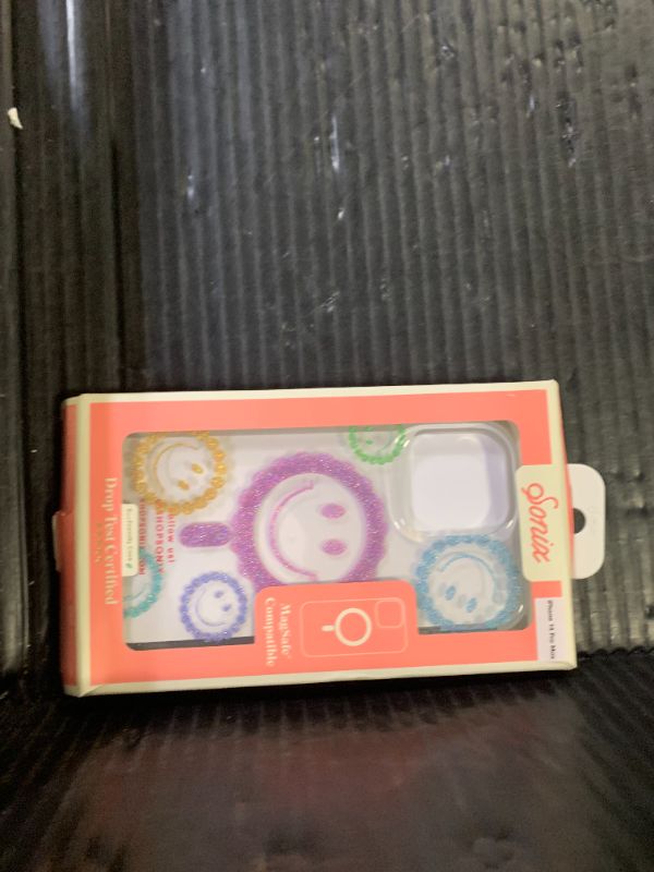 Photo 1 of Sonix Case for iPhone 14 Pro Max | Compatible with MagSafe | 10ft Drop Tested | Glitter Smiley