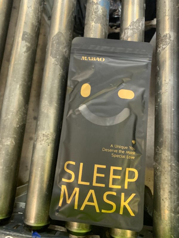 Photo 1 of MABAO Sleep Mask for Side Sleeper, Eye Mask for Sleeping Women Men, 3D Contoured Cup No Eye Pressure 100% Light Blocking Sleeping Mask with Adjustable Strap Night Blindfold Flight, Travel, Nap, Black