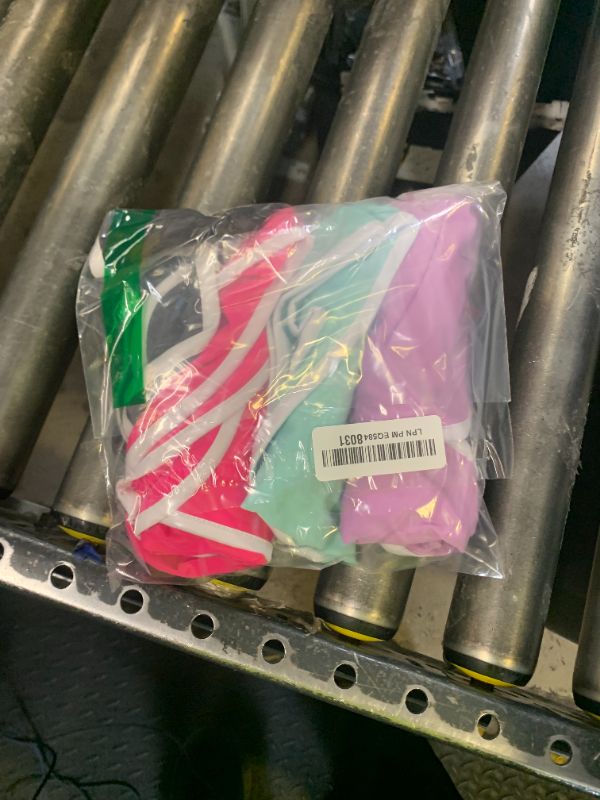 Photo 1 of Aikuco 4 Packs Girls Athletic Shorts Toddler Soccer Running Active Dolphin Dry-Fit Kids Gym Workout Performance Shorts Mixed Color C 6-7Y