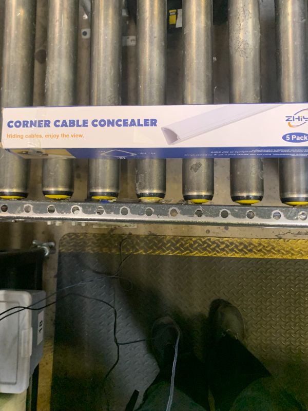 Photo 1 of Corner Cable Concealer, 85-inch Cord Cover, Large Capacity Corner Duct, Paintable Cable Management Channel for Floor Baseboard, Ceiling, Wall - 5 X L 17in