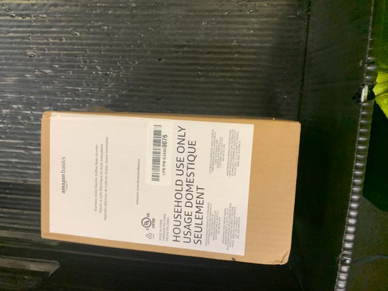 Photo 1 of Amazon Basics Electric Coffee Grinder, Coffee Bean and Spice Grinder, With Heavy-Duty Stainless Steel Grind Blades