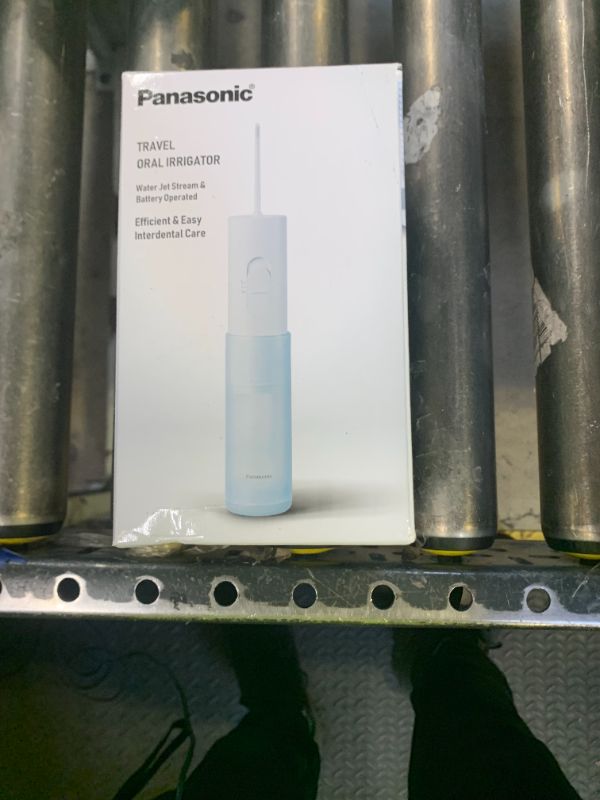 Photo 1 of Panasonic Water Flosser for Travel, Cordless Portable Oral Irrigator with Two Water Pressure Settings, Collapsible Water Tank - EW-DJ11?-A