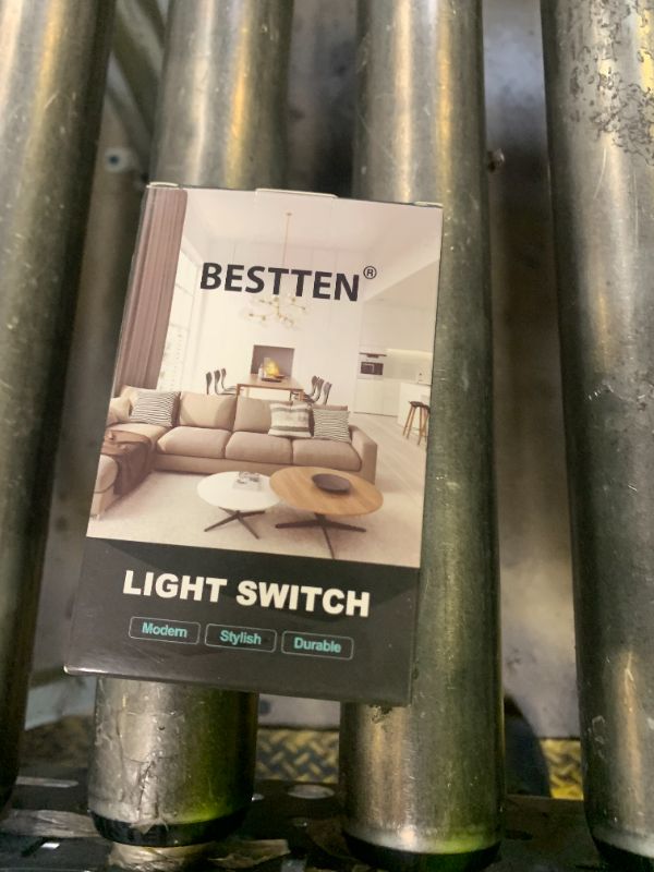 Photo 1 of BESTTEN Digital Dimmer Switch with LED Indicator, Single Pole or 3-Way Dimmer Light Switch, for Dimmable LED Lights, CFL, Incandescent, Halogen Bulbs, Screwless Wallplate Included, UL Listed, White