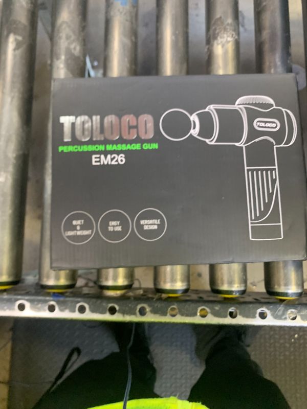 Photo 1 of TOLOCO Massage Gun, Muscle Massage Gun Deep Tissue for Athletes with 10 Massage Heads, Electric Percussion Massager for Any Pain Relief, Gifts for Fathers Day, Silver