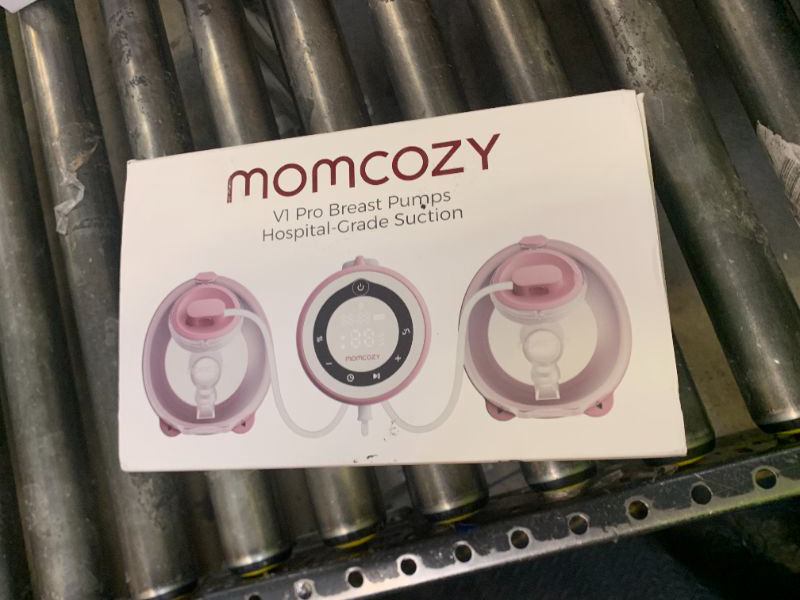 Photo 1 of Momcozy Breast Pump V1 Pro Hospital-Grade, Hands-Free & Portable Wearable Pump, Upgraded Electric Pump with 3 Fine-Tuned Rhythms|15 Levels, Come with Leak-Proof DoubleFit Flange, Cozy Red.