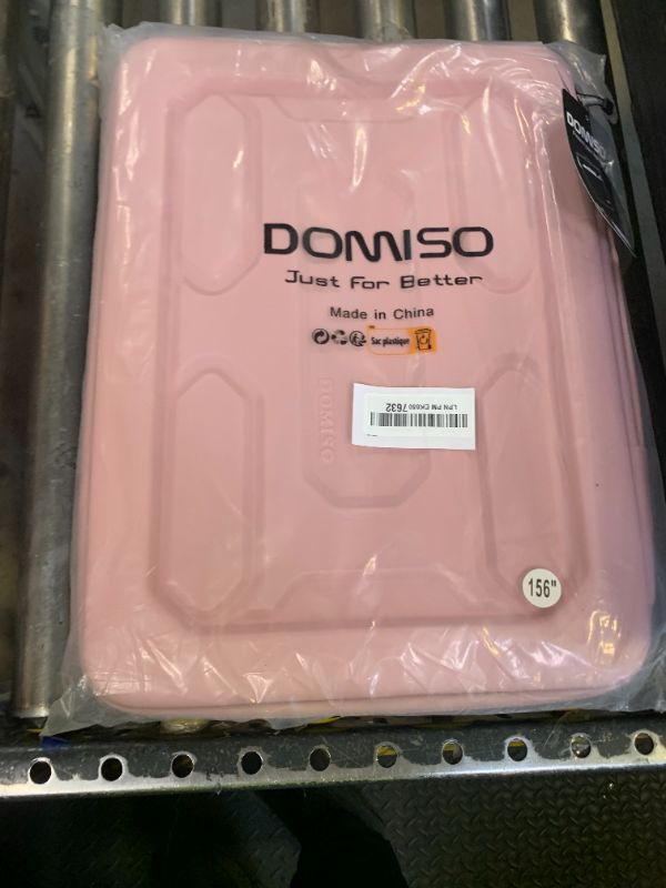 Photo 1 of DOMISO 15.6 inch Laptop Sleeve with Handle Shockproof Waterproof EVA Protective Case for 15.6" Yoga 720 IdeaPad 310 320 ThinkPad T570/Legion 5 Gen 6/HP Envy 15/15.6" Notebooks, Pink