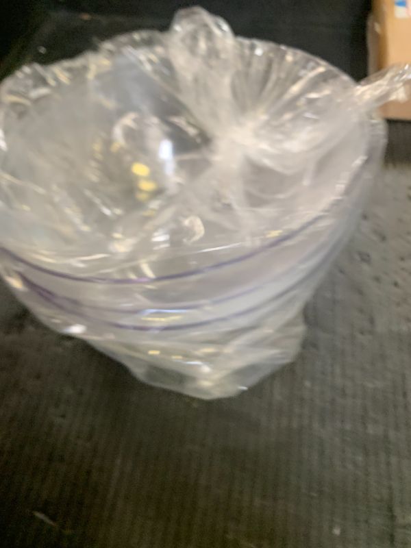 Photo 1 of US Acrylic Vista Clear Plastic Salad and Serving 10-inch Bowls | set of 3 | Reusable, BPA-free, Made in the USA | 135 oz. capacity