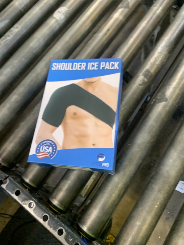 Photo 1 of Fittest Pro Shoulder Ice Pack Wrap, HSA or FSA Eligible, Reusable Cold Therapy Wrap for Tendonitis, Swelling, Rotator Cuff, and Recovery - Shoulder Brace Compression Sleeve