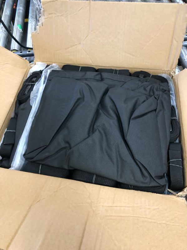 Photo 1 of YimSting 1200D Waterproof Boat Cover - Fits 17' to 19' ft Bass, V-Hull, Tri-Hull, Fish & Ski, Runabout Bowrider Boats - Heavy Duty Canvas Black