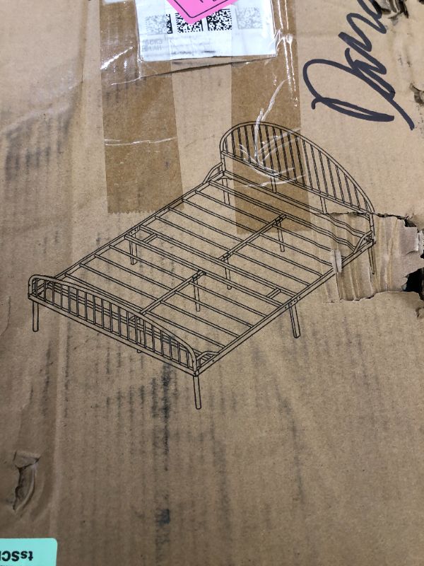 Photo 1 of Black Metal Bedframe Queen Size