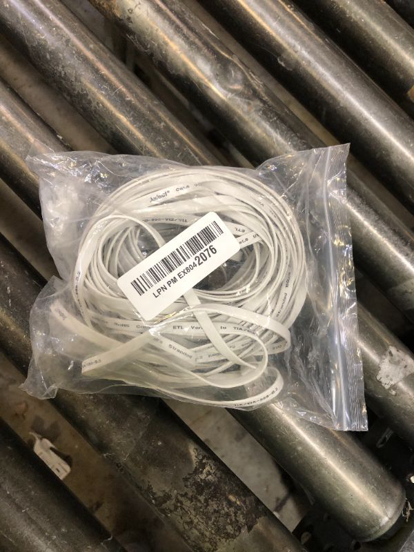 Photo 1 of Jadaol Cat 6 Ethernet Cable 75 ft, Outdoor & Indoor 10Gbps Support Cat8 Cat7 Network, Flat RJ45 Internet LAN Computer Patch Cable for Router, Modem, Switch, Gaming Consoles, Streaming Devices, White