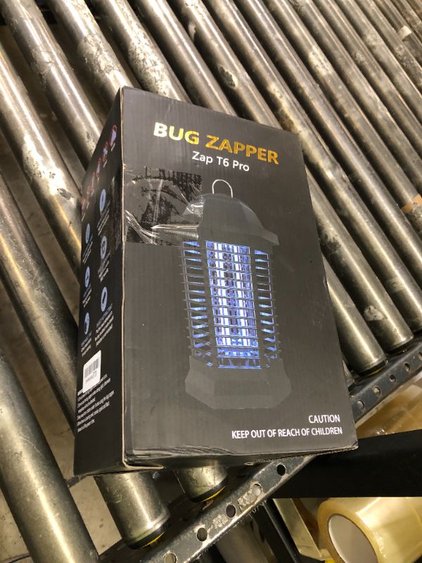 Photo 1 of GOOTOP Bug Zapper Outdoor, Mosquito Zapper, 3 Prong Plug in Electric Fly Zapper, Mosquito Killer, Fly Traps, Flying Insects Zapper Indoor Outdoor 90-130V, 4200V, ABS Plastic Outer (Black)