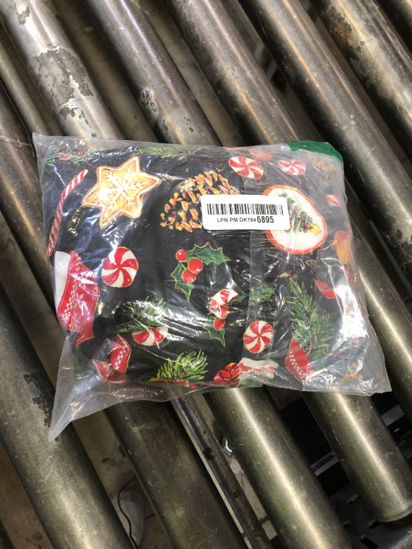 Photo 1 of fohemr Mens Christmas Novelty Shirt Ugly Santa Claus Button Down Long Sleeve Funny Holiday Costume Shirts for Party Black X-Large