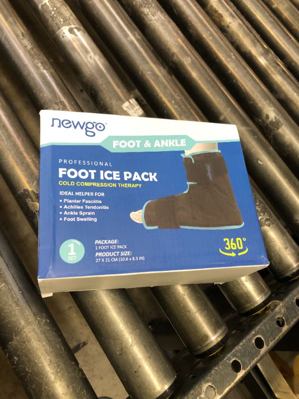 Photo 1 of REVIX Ankle Ice Pack Wrap for Foot Pain Relief and Feet Injuries, Reusable Gel Ice Cold Packs for Achilles Tendonitis, Plantar Fasciitis, Sprained Ankles and Heels