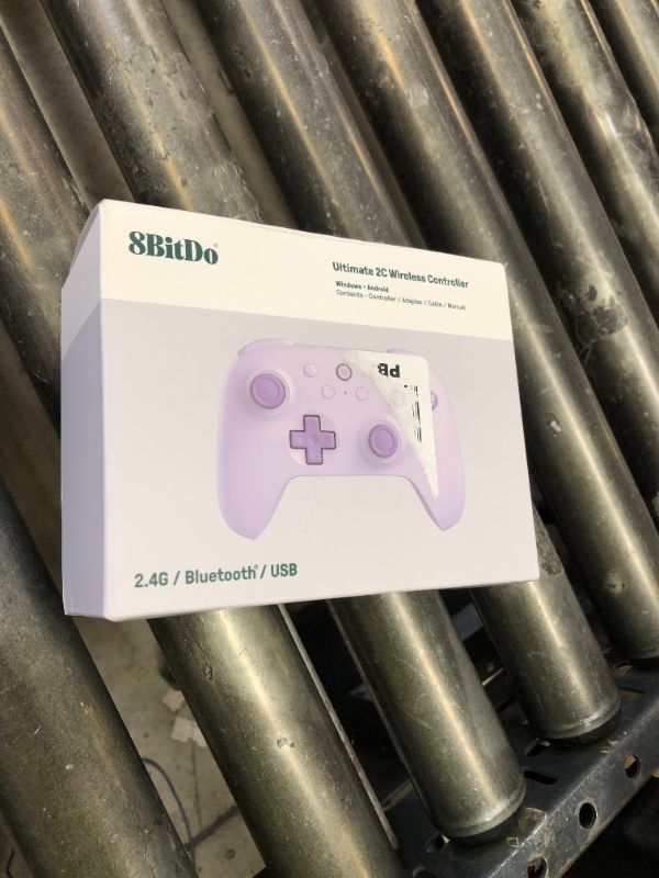 Photo 1 of 8BitDo Ultimate 2C Wireless Controller for Windows PC and Android, with 1000 Hz Polling Rate, Hall Effect Joysticks and Triggers, and Remappable L4/R4 Bumpers (Purple)