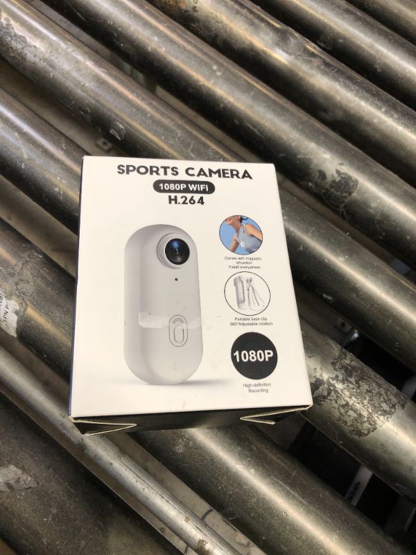 Photo 1 of Muayb Mini Body Camera, 128GB Small Body Camera, 360° Rotatable Clip & Magnetic Lanyard, Easy to use for Recording Life, Work, Speeches, Traveling and Pet Walks (White)